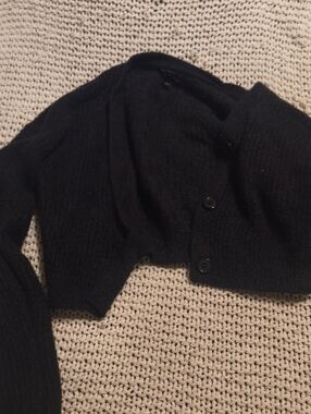 Art Class Black Cardigan Medium